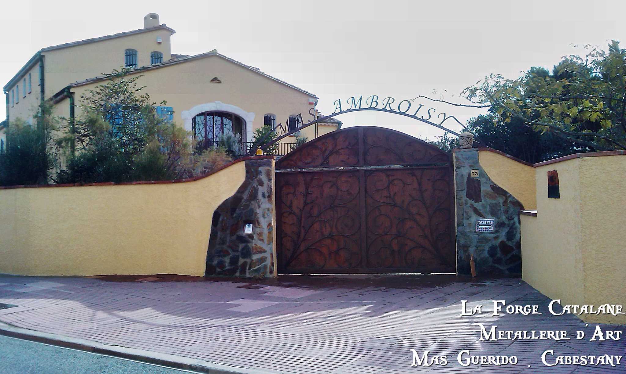 portail tole plein rameau olivier travail forge rouille  forge catalane.jpg